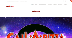 Desktop Screenshot of callapizza.co.za