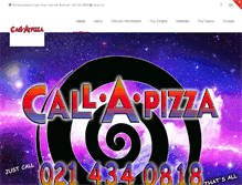 Tablet Screenshot of callapizza.co.za